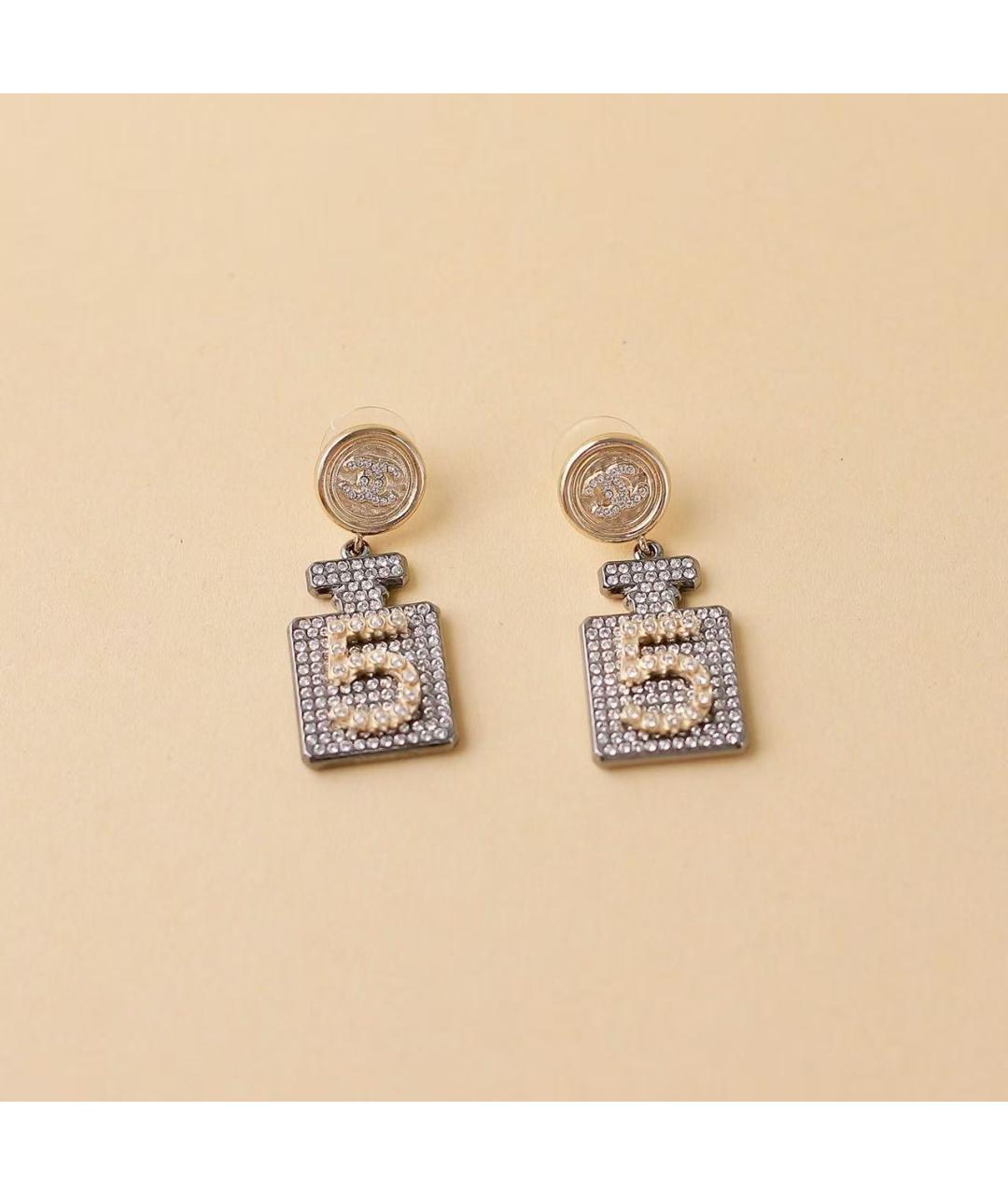 CHANEL Золотые серьги, фото 2