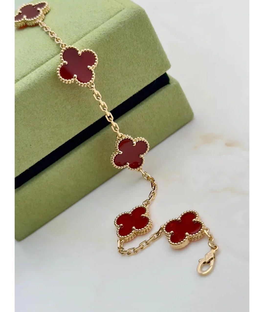 VAN CLEEF & ARPELS Красный браслет из желтого золота, фото 4