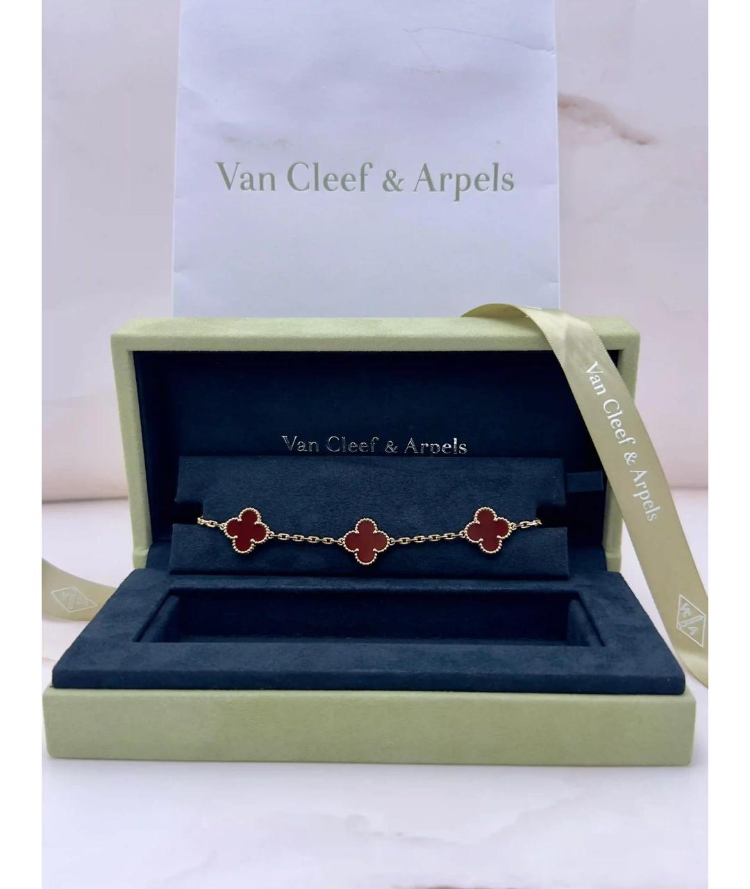VAN CLEEF & ARPELS Красный браслет из желтого золота, фото 2