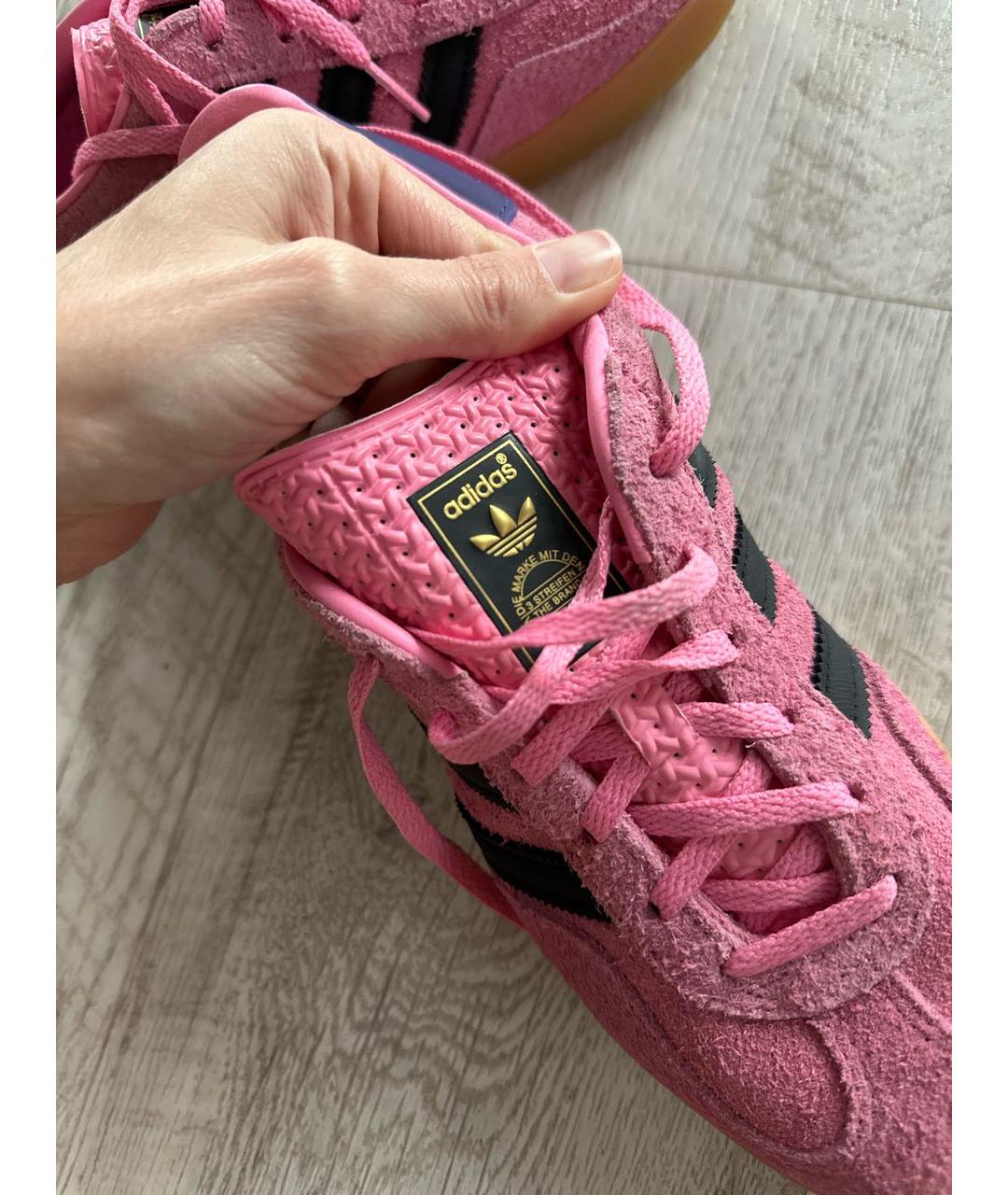 ADIDAS Розовые замшевые кеды, фото 6