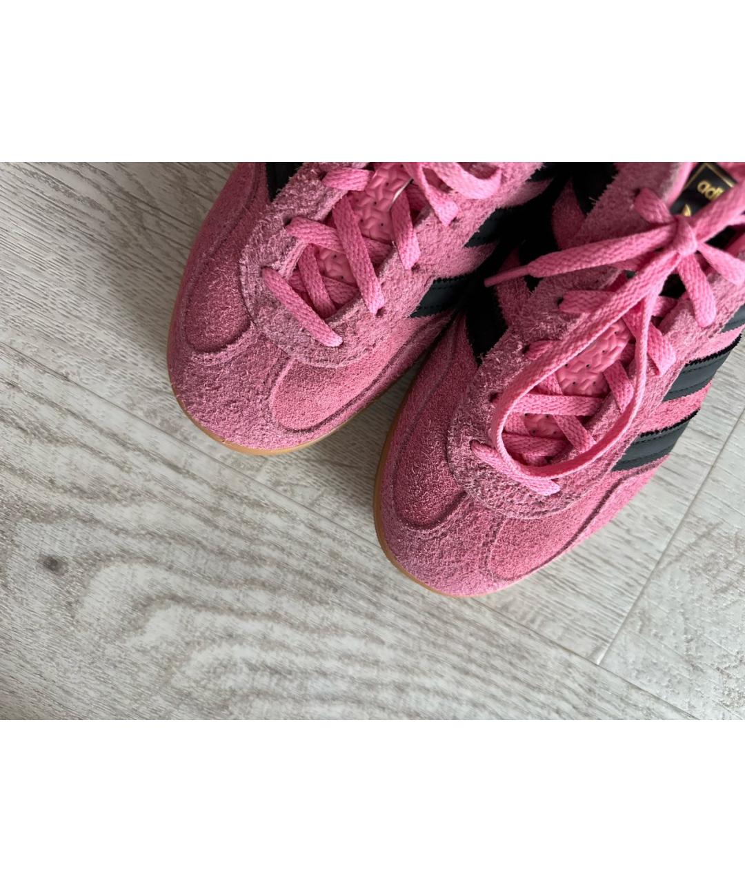 ADIDAS Розовые замшевые кеды, фото 8