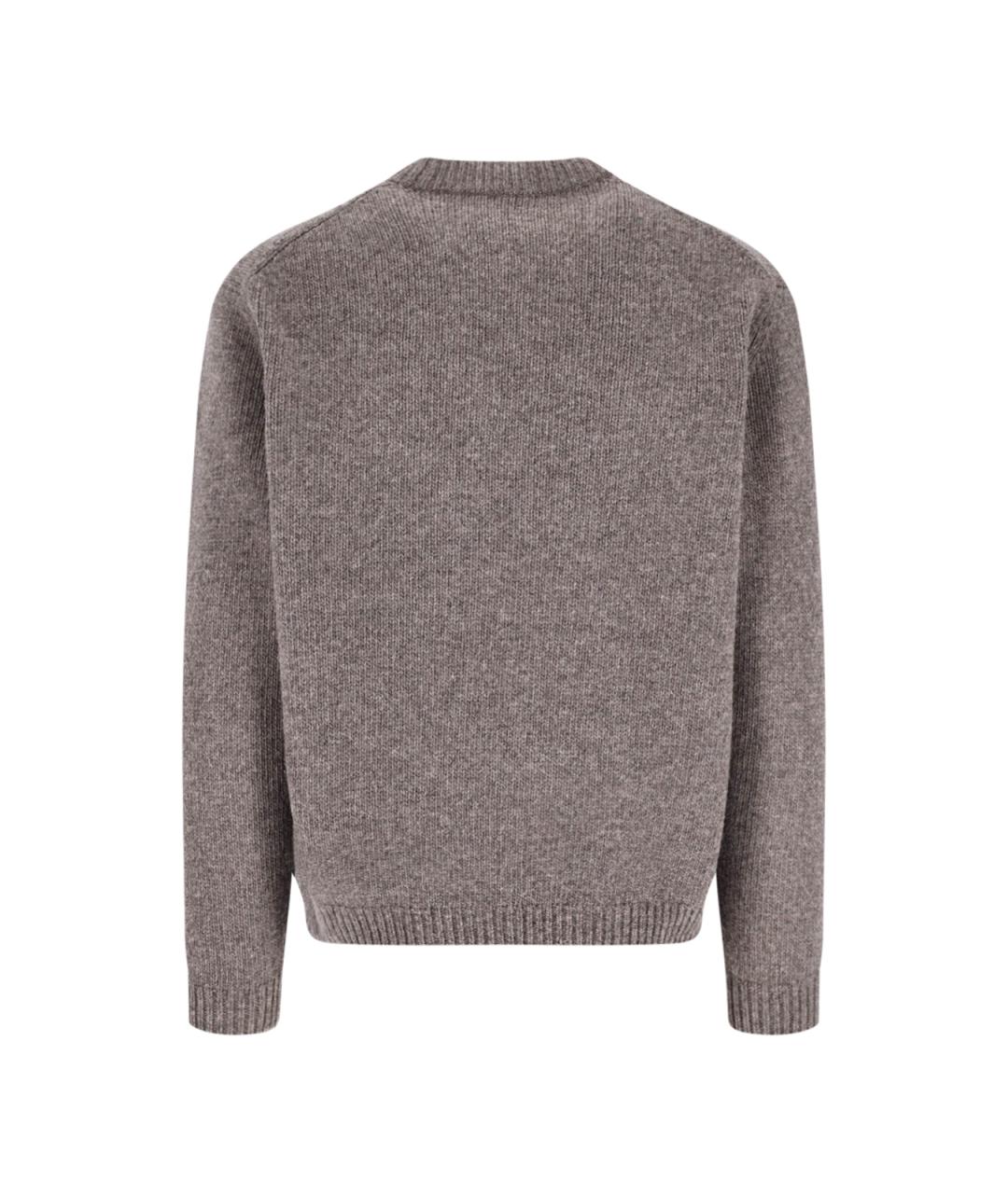 MAISON KITSUNE Серый шерстяной джемпер / свитер, фото 2
