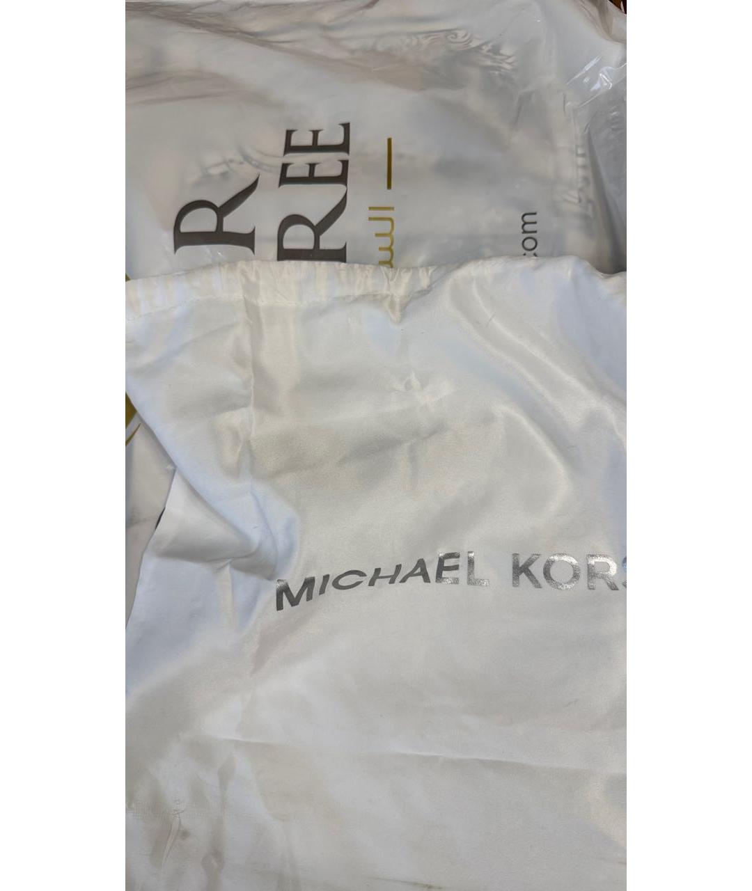 MICHAEL MICHAEL KORS Бежевая сумка через плечо из искусственной кожи, фото 6
