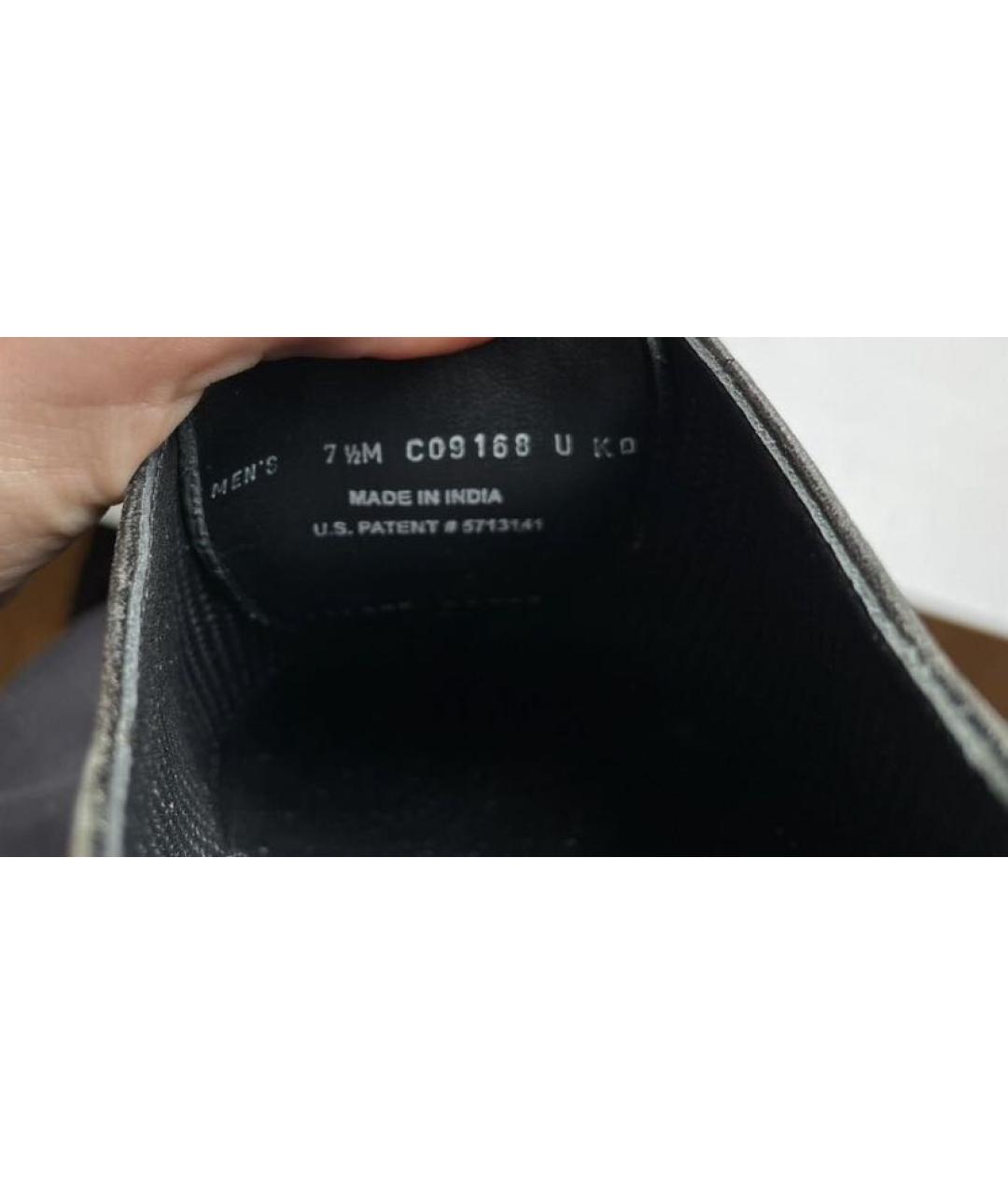 COLE HAAN Черные кожаные низкие ботинки, фото 3