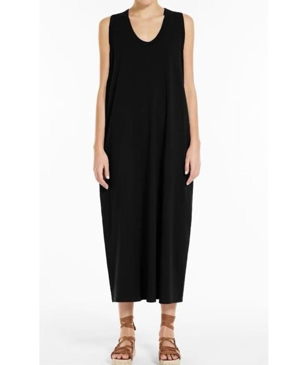 MAX MARA Темно-синее хлопко-эластановое повседневное платье, фото 9