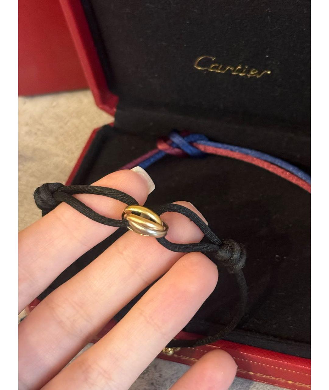 CARTIER Черный браслет из белого золота, фото 2