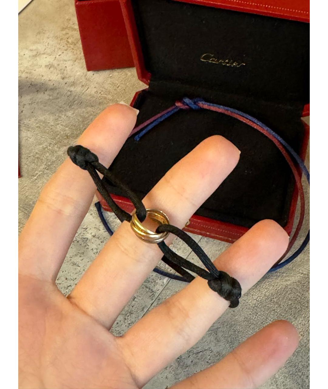 CARTIER Черный браслет из белого золота, фото 3