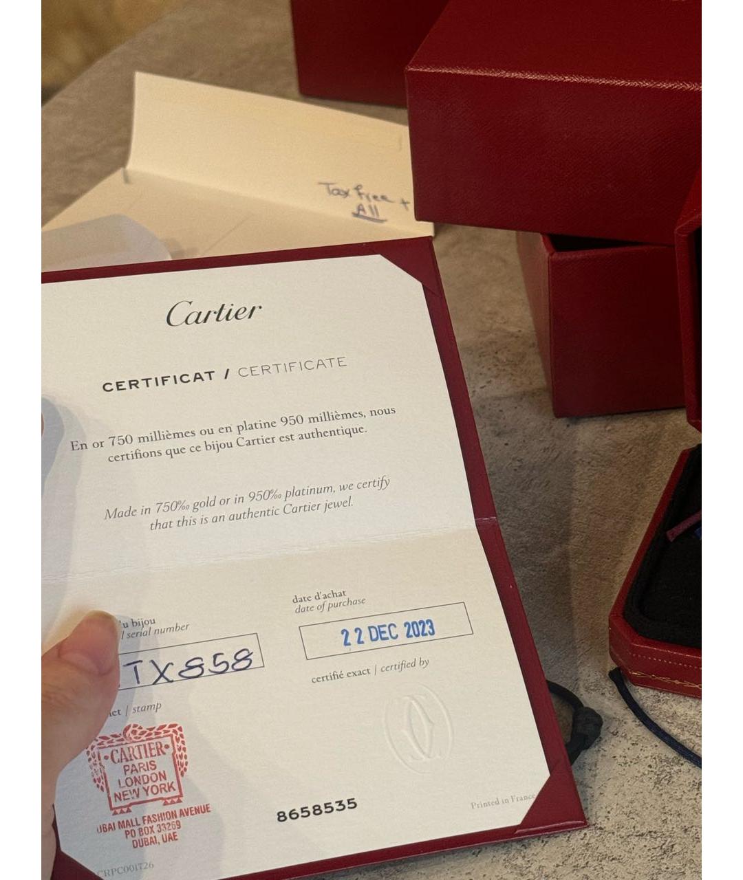 CARTIER Черный браслет из белого золота, фото 7