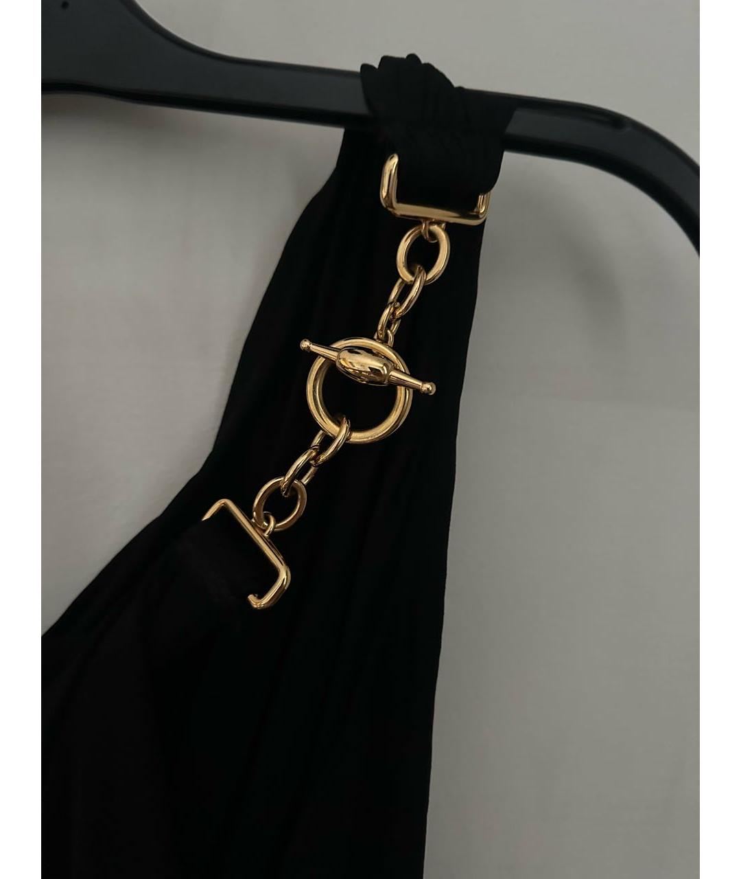 GUCCI Черное вискозное коктейльное платье, фото 3