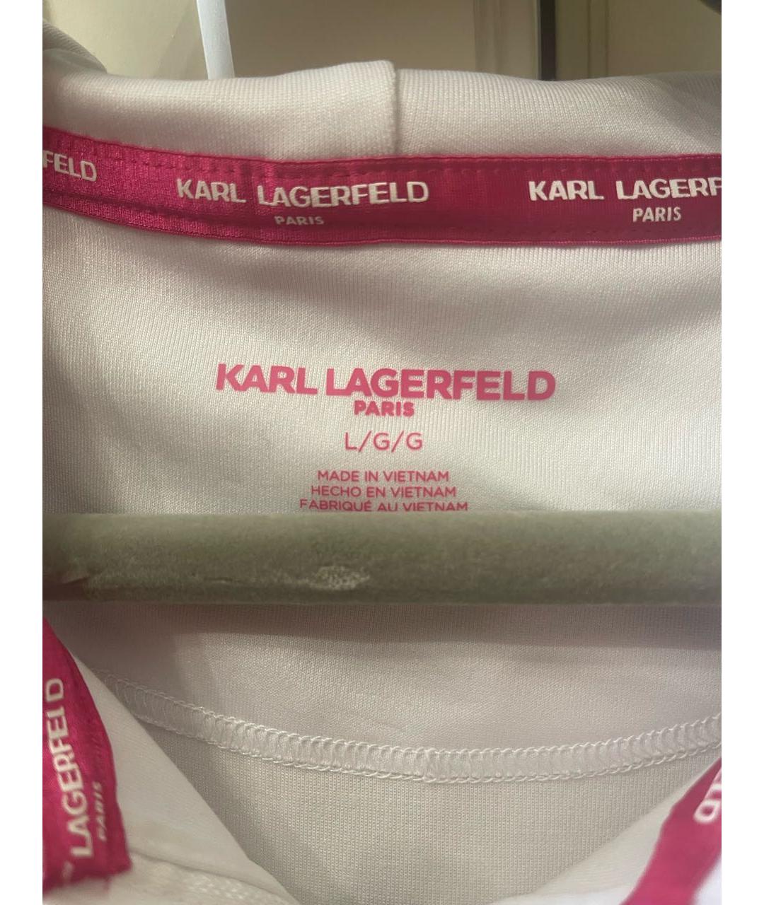 KARL LAGERFELD Белый полиэстеровый костюм с брюками, фото 3