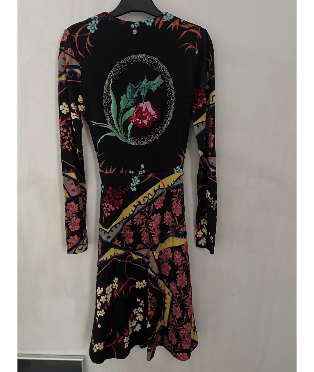 ETRO Черное шерстяное коктейльное платье, фото 2