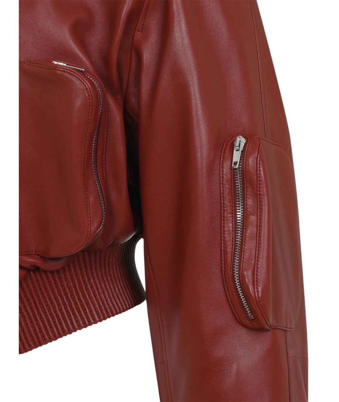 PHOEBE PHILO Красная кожаная куртка, фото 2