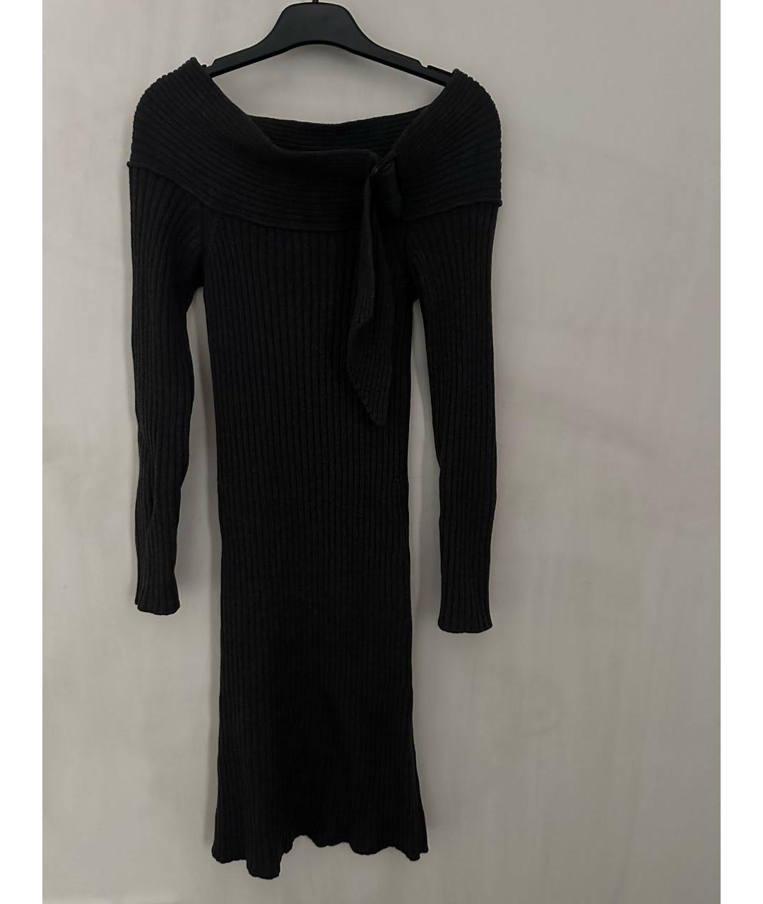JEAN PAUL GAULTIER Серое шерстяное повседневное платье, фото 5