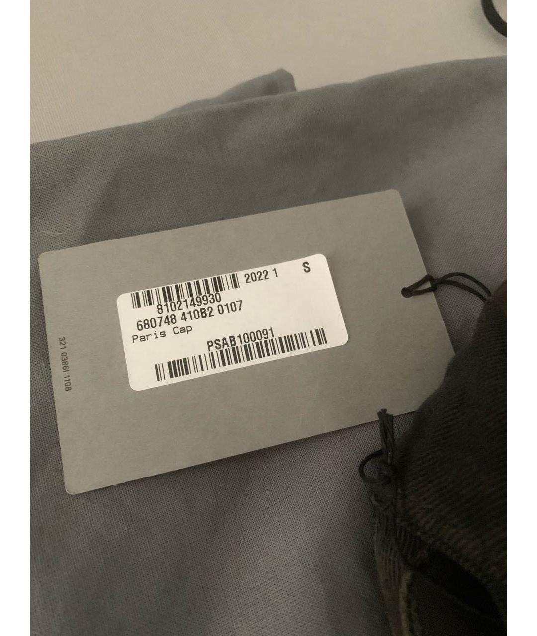 BALENCIAGA Черная хлопковая кепка, фото 4