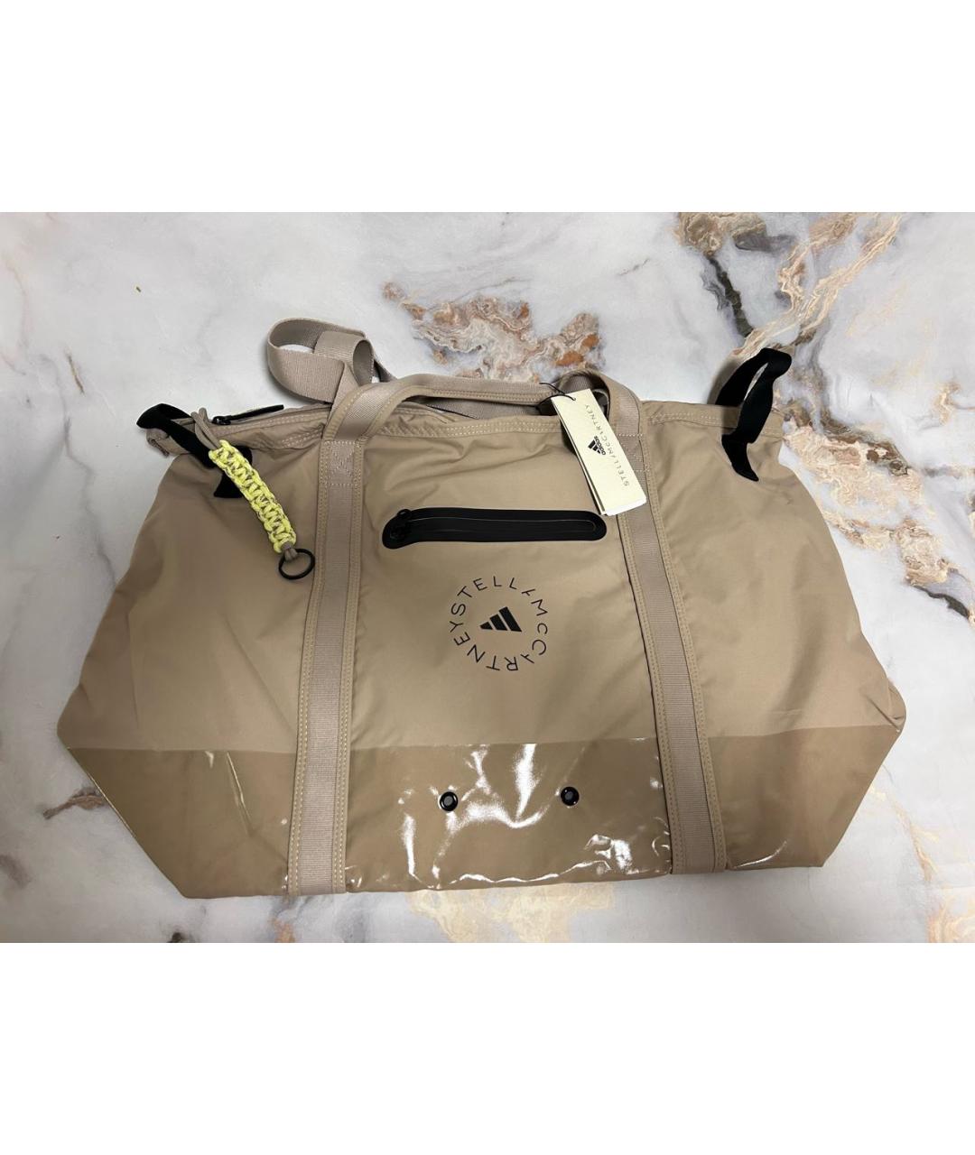 ADIDAS BY STELLA MCCARTNEY Бежевая тканевая дорожная/спортивная сумка, фото 8