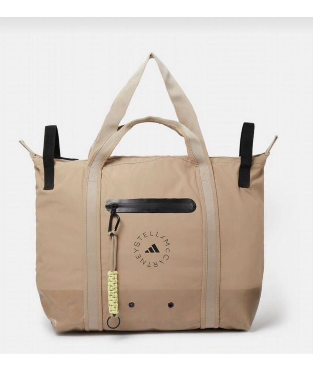 ADIDAS BY STELLA MCCARTNEY Бежевая тканевая дорожная/спортивная сумка, фото 9