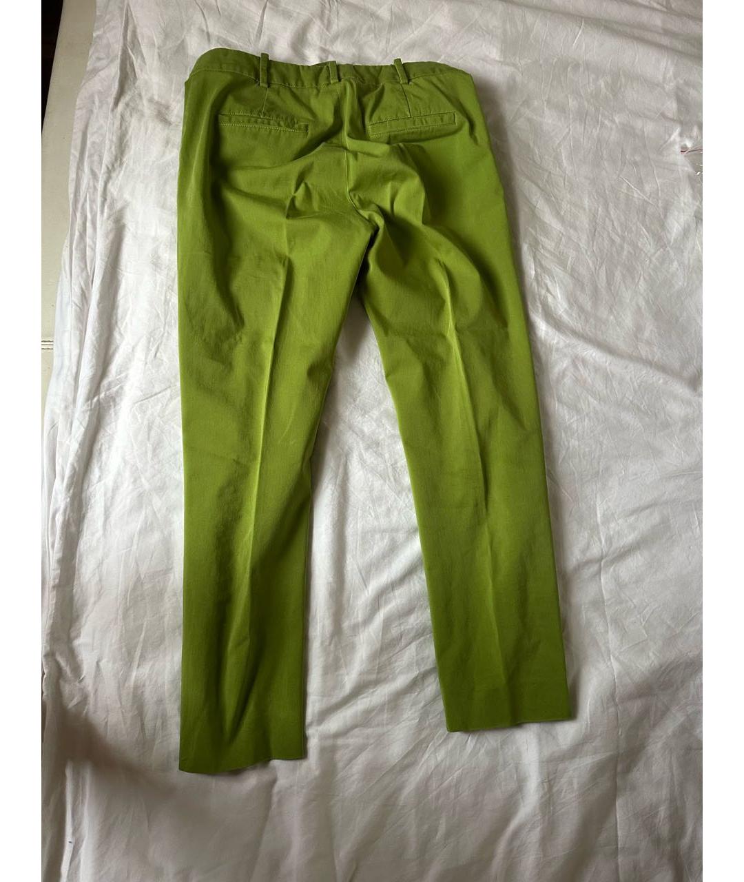 MAX MARA Зеленые хлопковые капри, фото 2