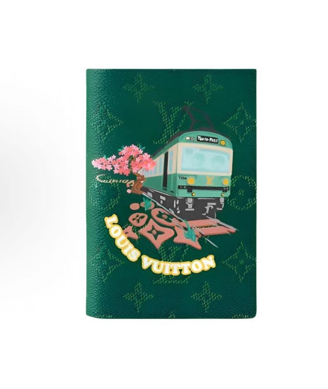 LOUIS VUITTON Зеленый кардхолдер, фото 1