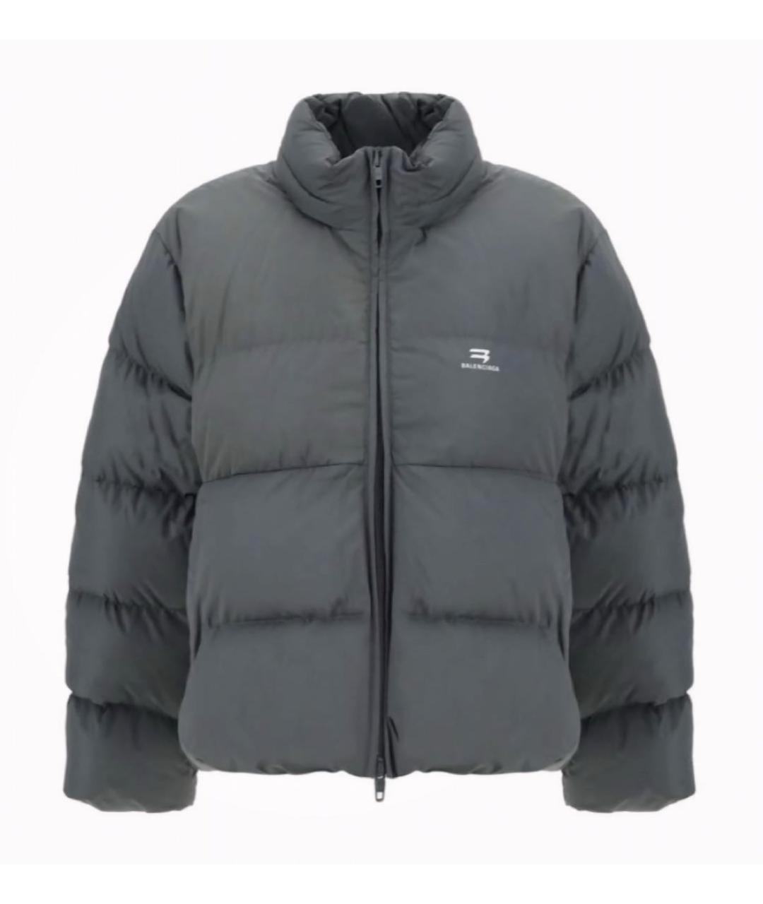 BALENCIAGA Серый пуховик, фото 1