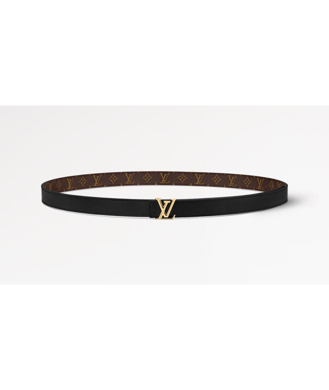 LOUIS VUITTON Коричневый кожаный ремень, фото 2