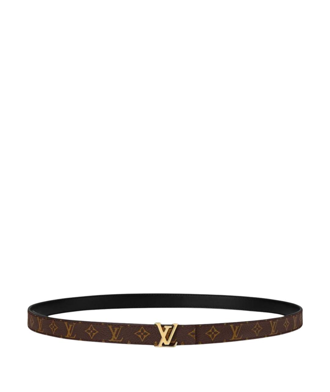 LOUIS VUITTON Коричневый кожаный ремень, фото 1