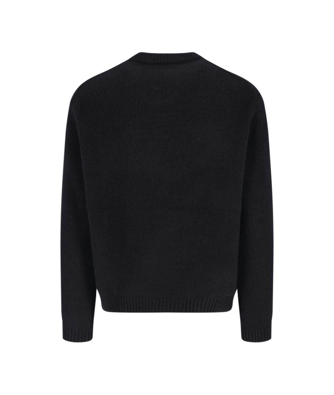 MAISON KITSUNE Черный шерстяной джемпер / свитер, фото 2