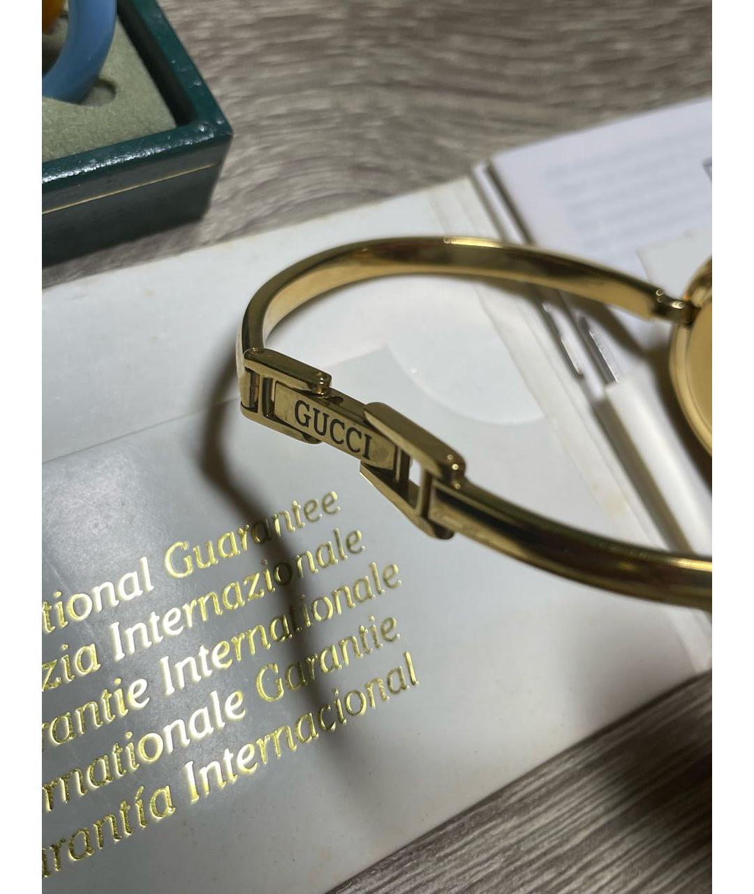 GUCCI Золотые часы из золота и стали, фото 8