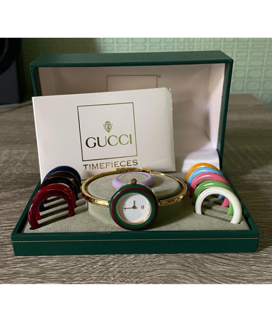 GUCCI Золотые часы из золота и стали, фото 9
