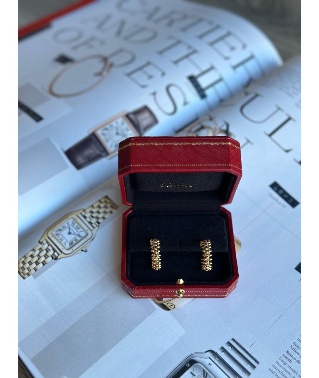 CARTIER Золотые серьги из розового золота, фото 6