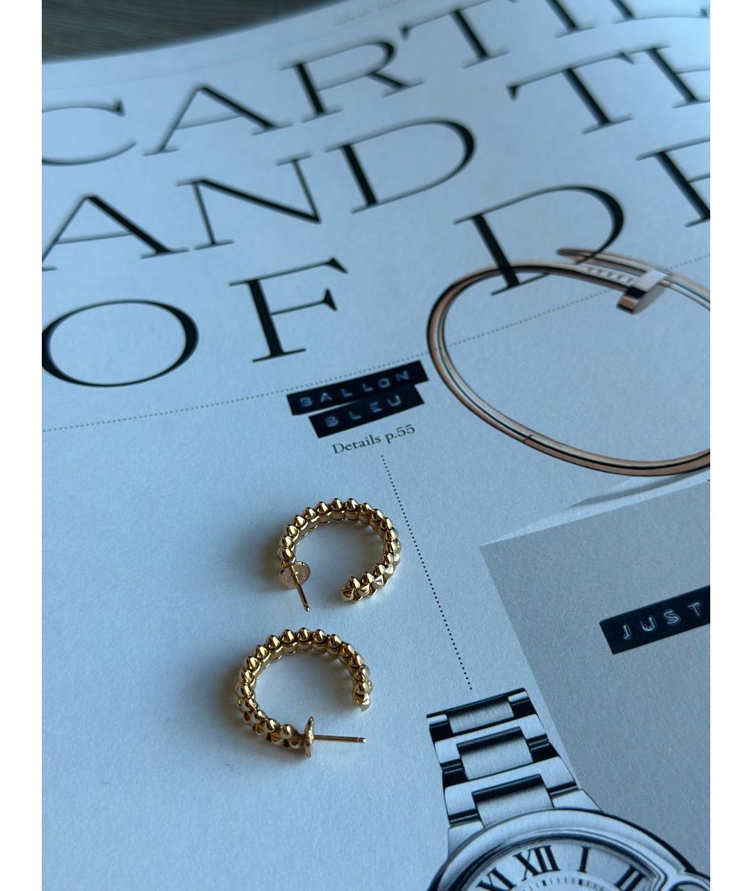 CARTIER Золотые серьги из розового золота, фото 3