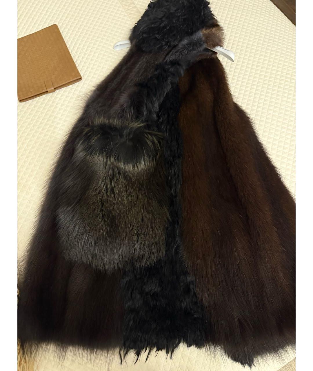 LOUIS VUITTON Черный меховой жилет, фото 8