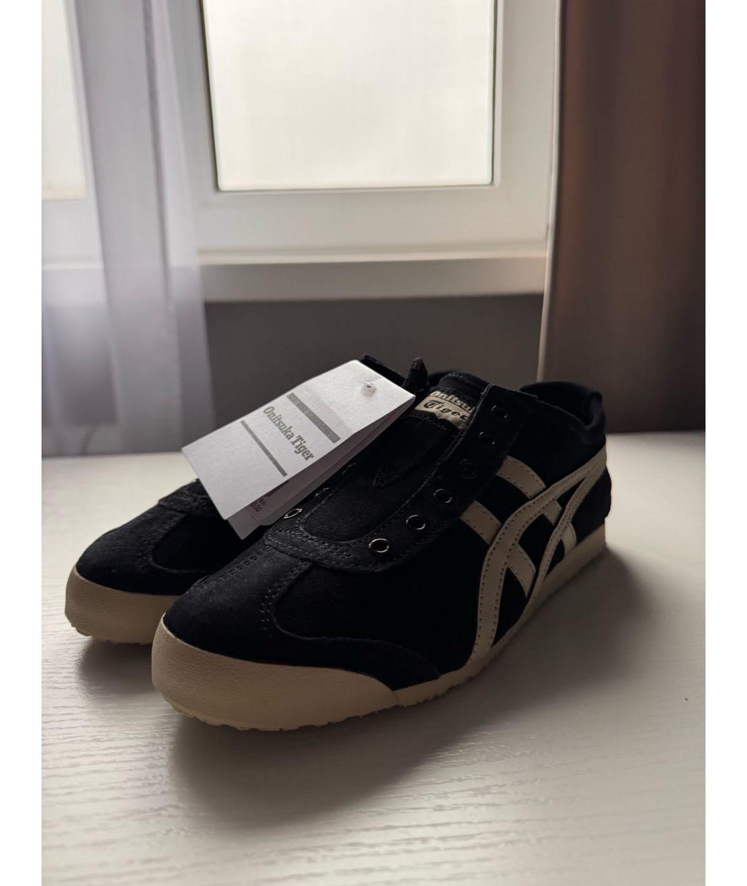 ONITSUKA TIGER Черные замшевые кеды, фото 4
