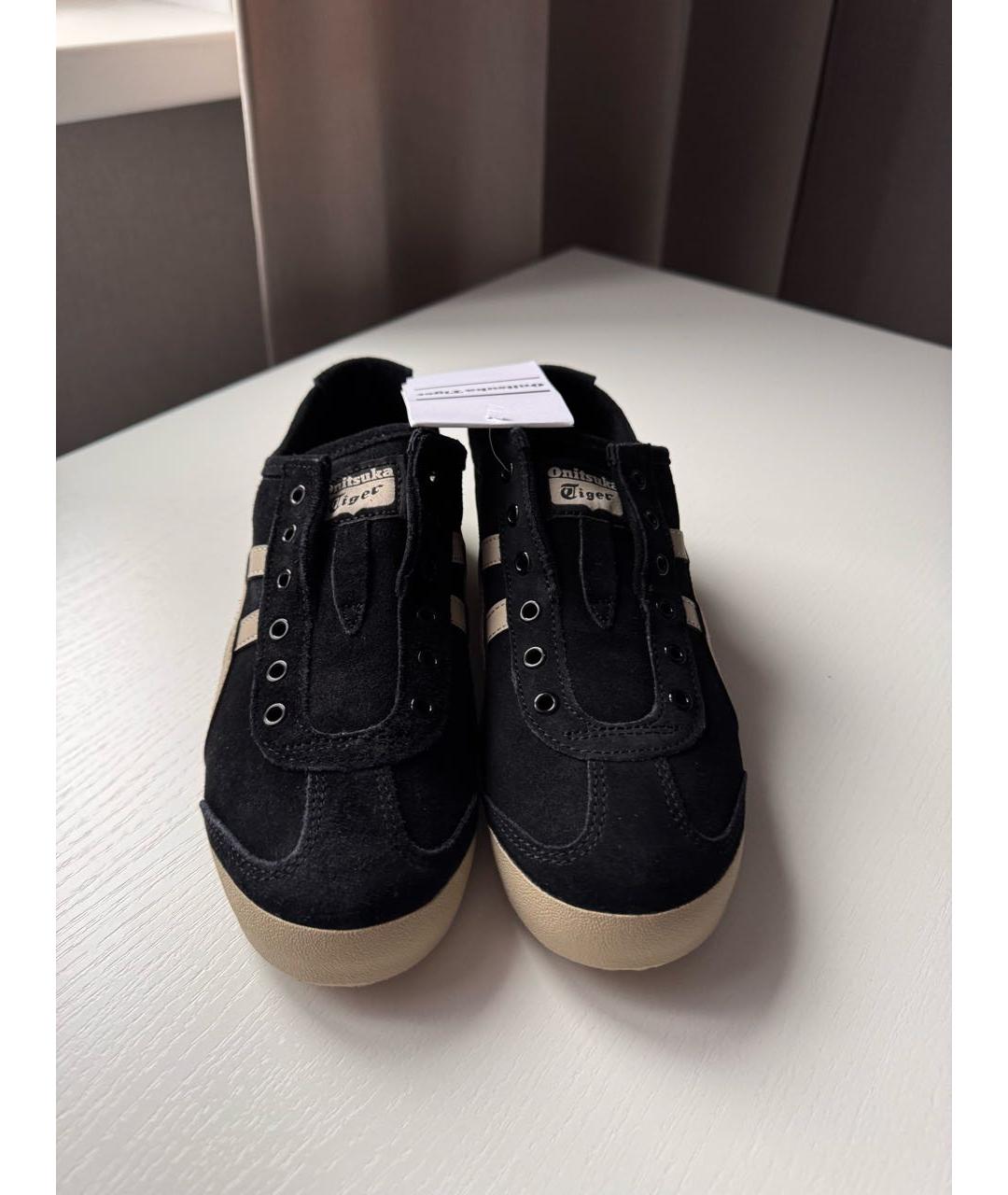 ONITSUKA TIGER Черные замшевые кеды, фото 3