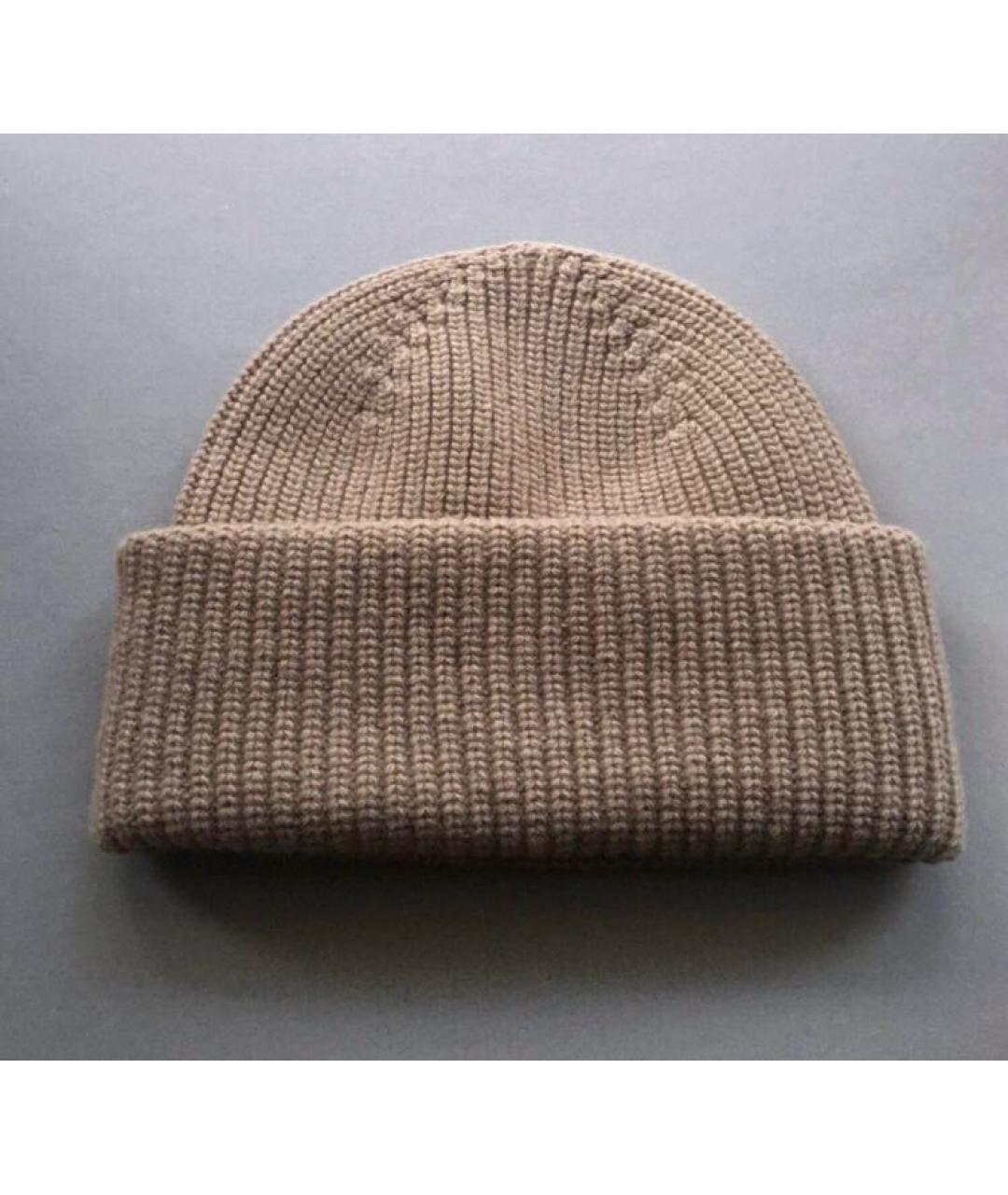 WEEKEND MAX MARA Бежевая шерстяная шапка, фото 6