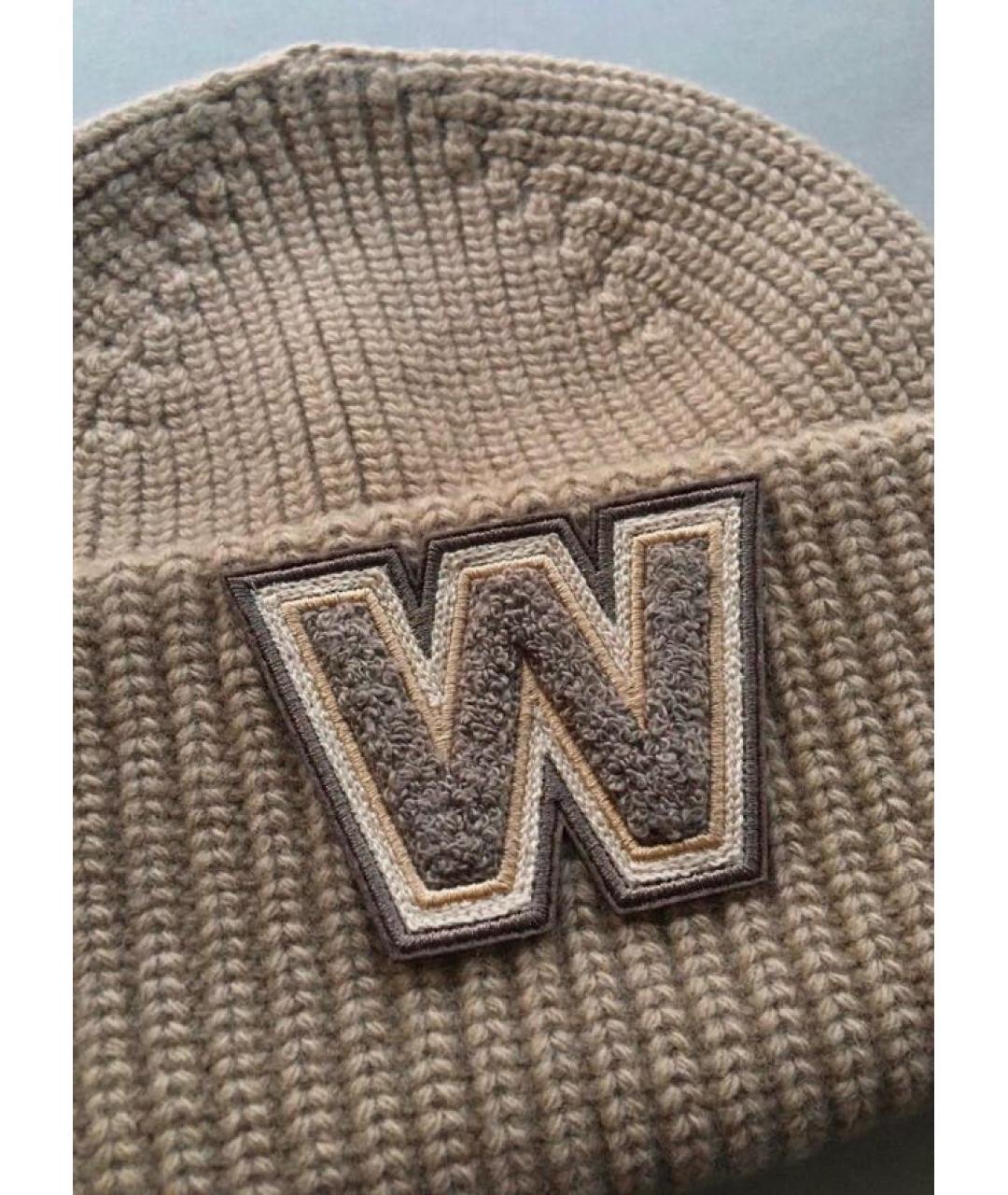 WEEKEND MAX MARA Бежевая шерстяная шапка, фото 5