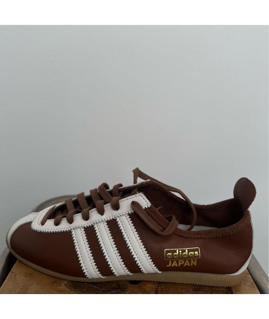 ADIDAS Коричневые кожаные кеды, фото 9