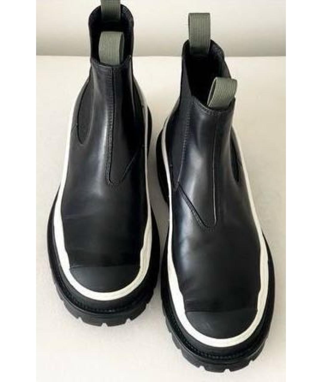 CHRISTIAN DIOR Черные кожаные полусапоги, фото 5