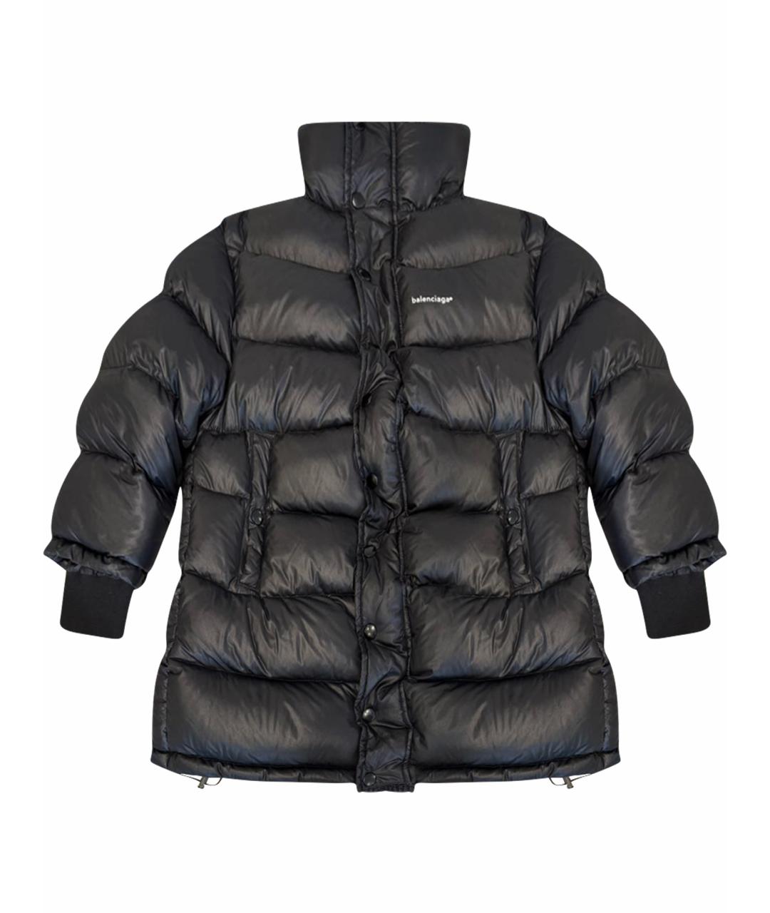 BALENCIAGA Черный пуховик, фото 1
