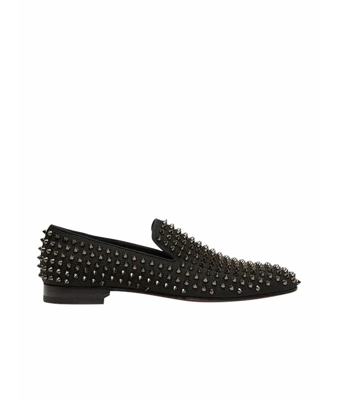 PRADA Черные кожаные лоферы, фото 1