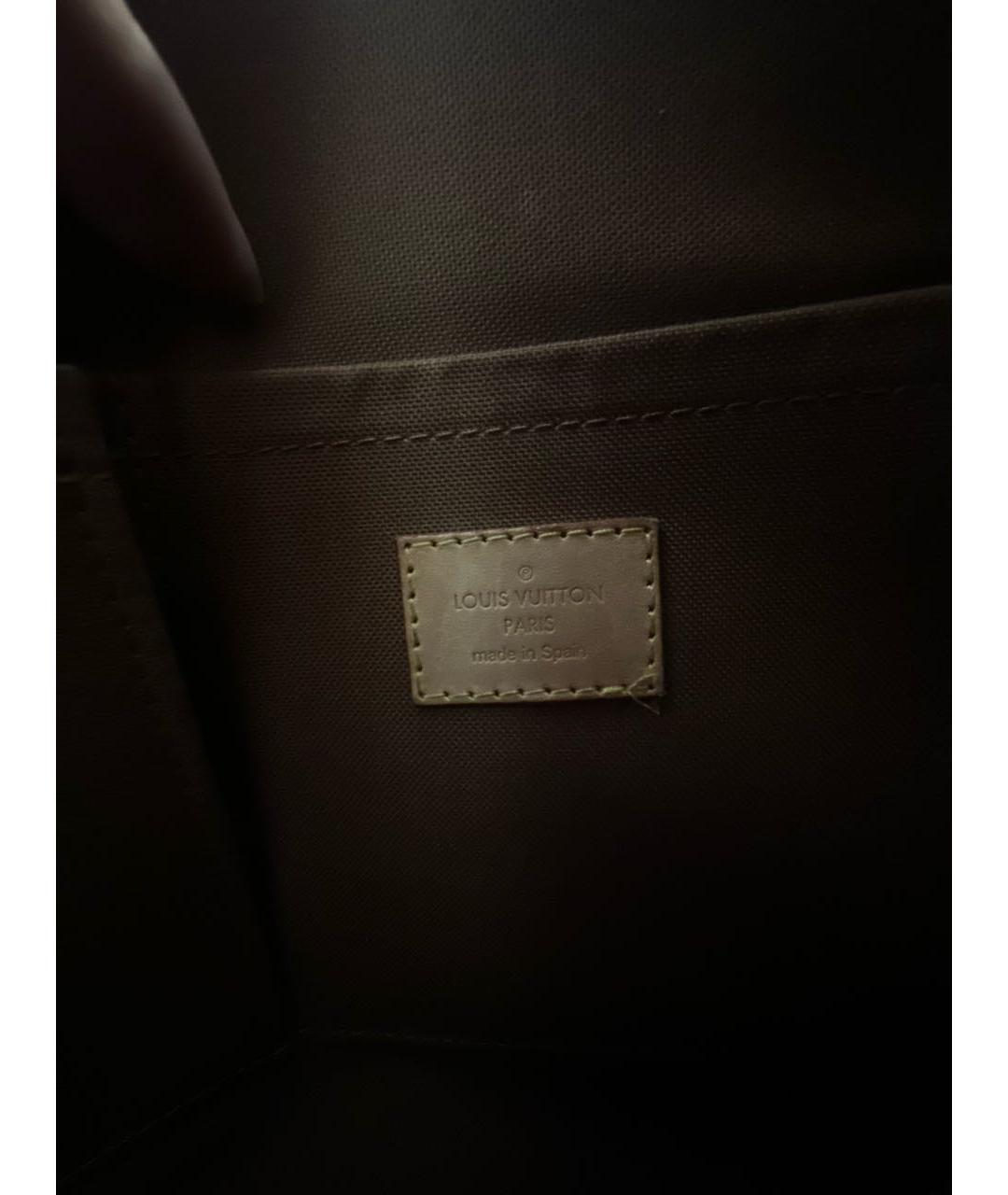 LOUIS VUITTON Коричневая кожаная сумка через плечо, фото 5