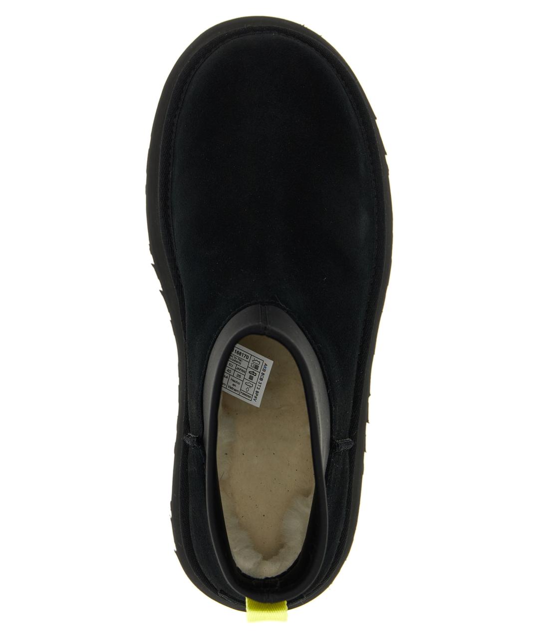 UGG AUSTRALIA Черные кожаные ботинки, фото 4