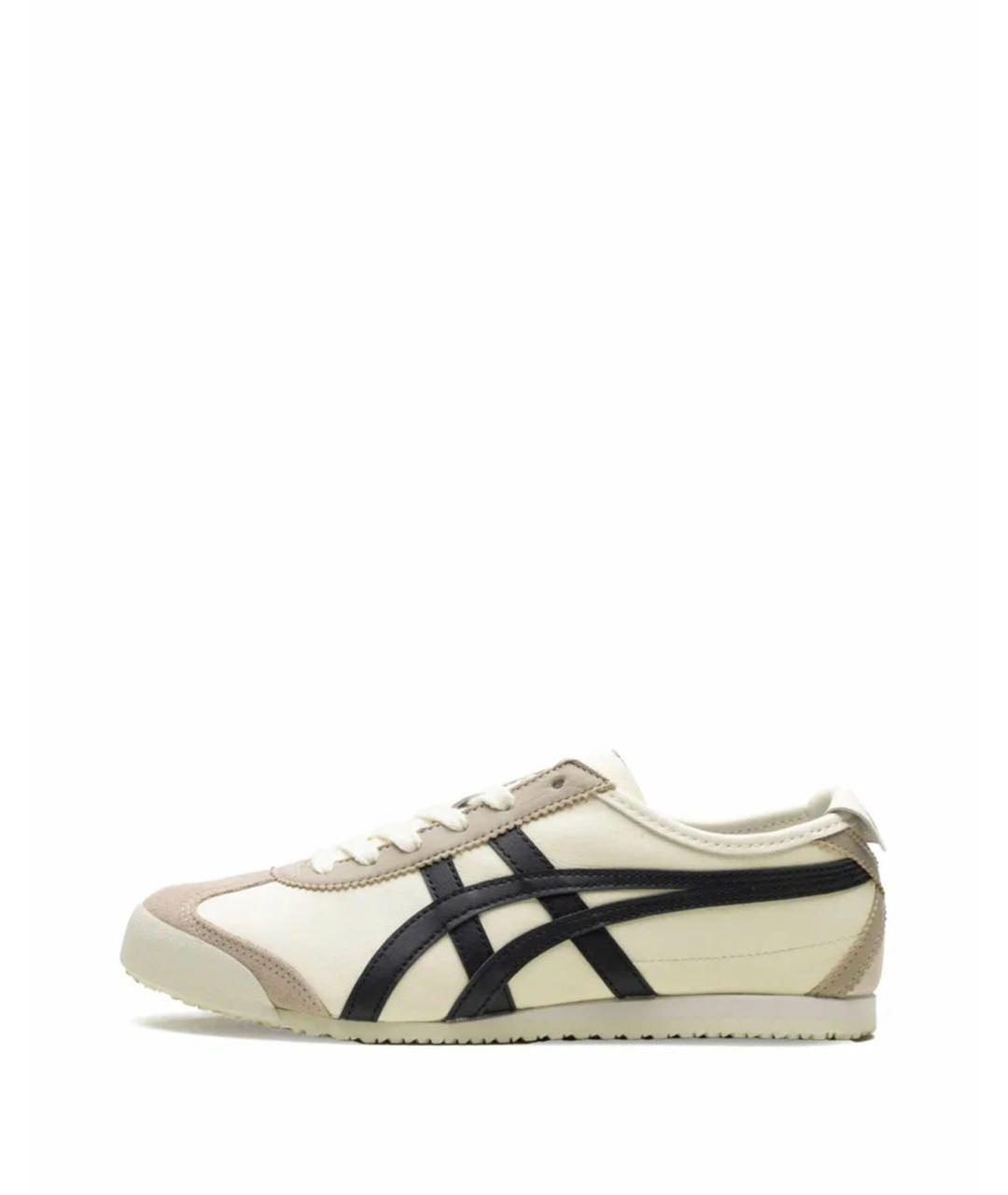 ONITSUKA TIGER Бежевые кожаные низкие кроссовки / кеды, фото 9