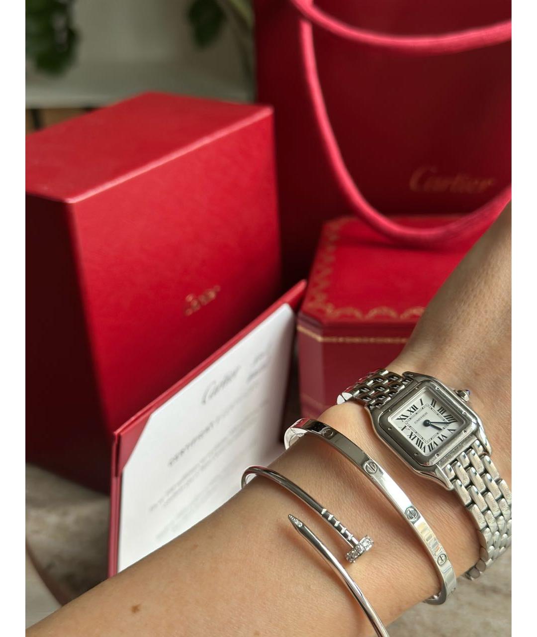 CARTIER Серый браслет из белого золота, фото 3
