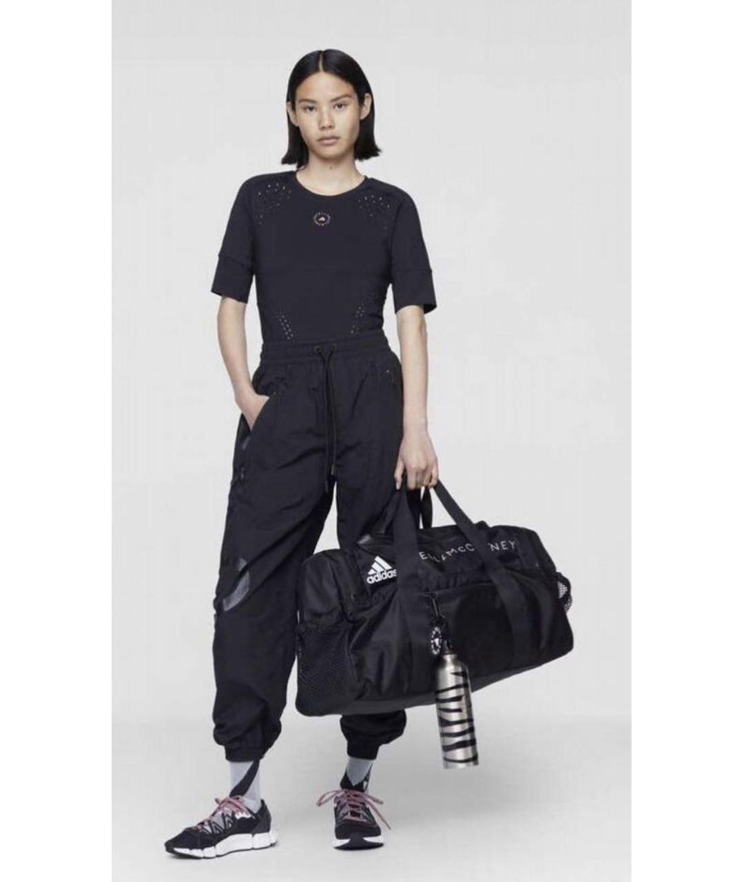 ADIDAS BY STELLA MCCARTNEY Черные прямые брюки, фото 2