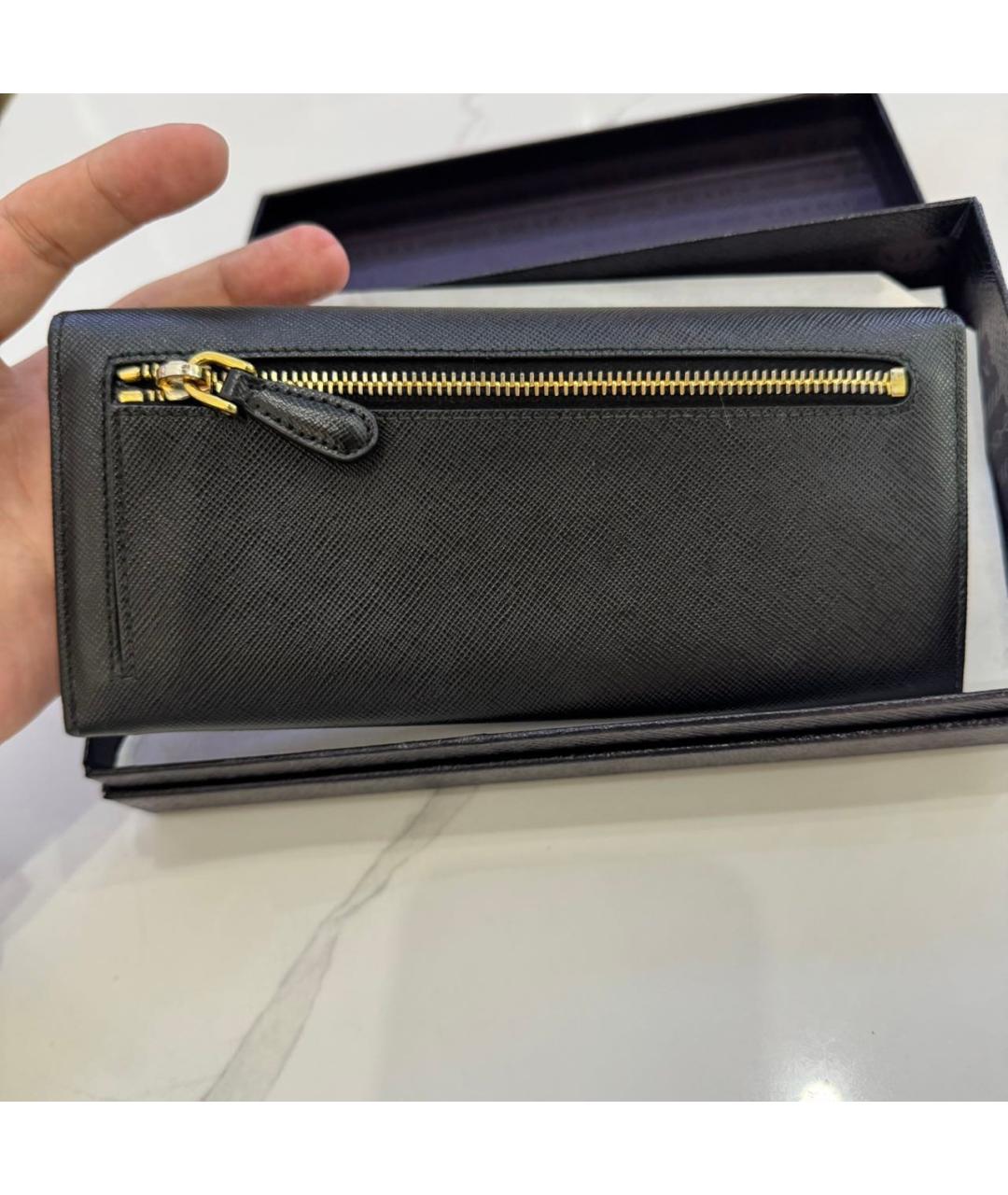 PRADA Черный кошелек, фото 2