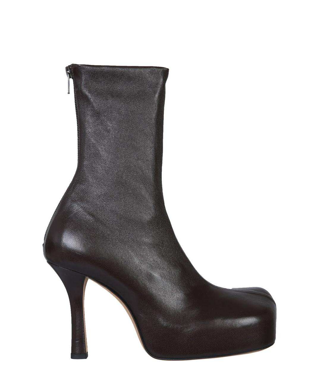 BOTTEGA VENETA Черные кожаные ботильоны, фото 5