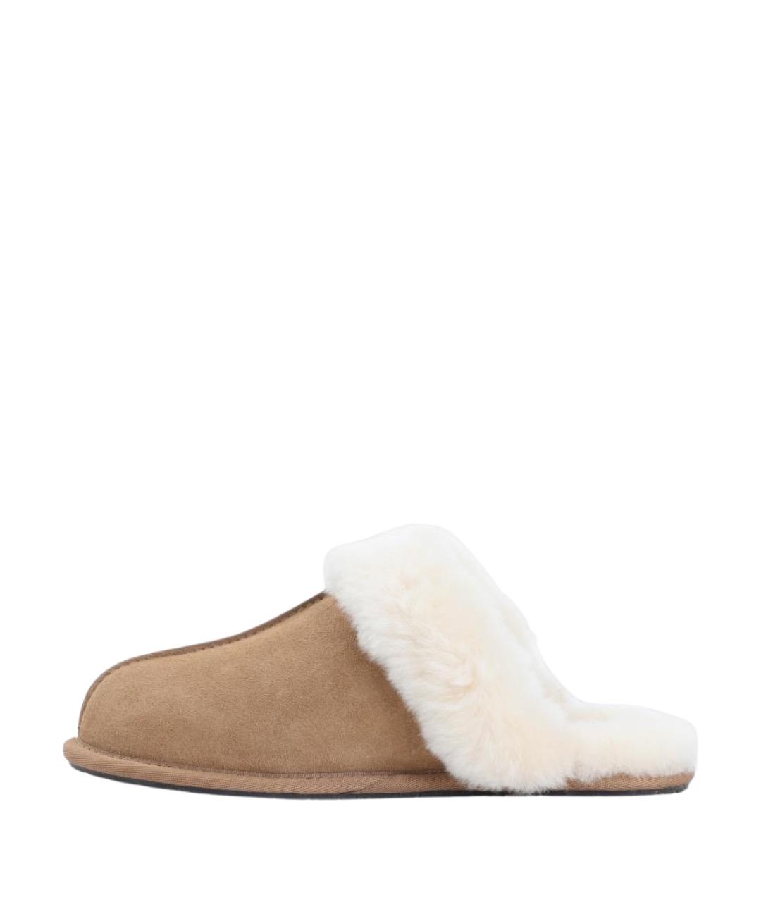 UGG AUSTRALIA Бежевые замшевые мюли, фото 4