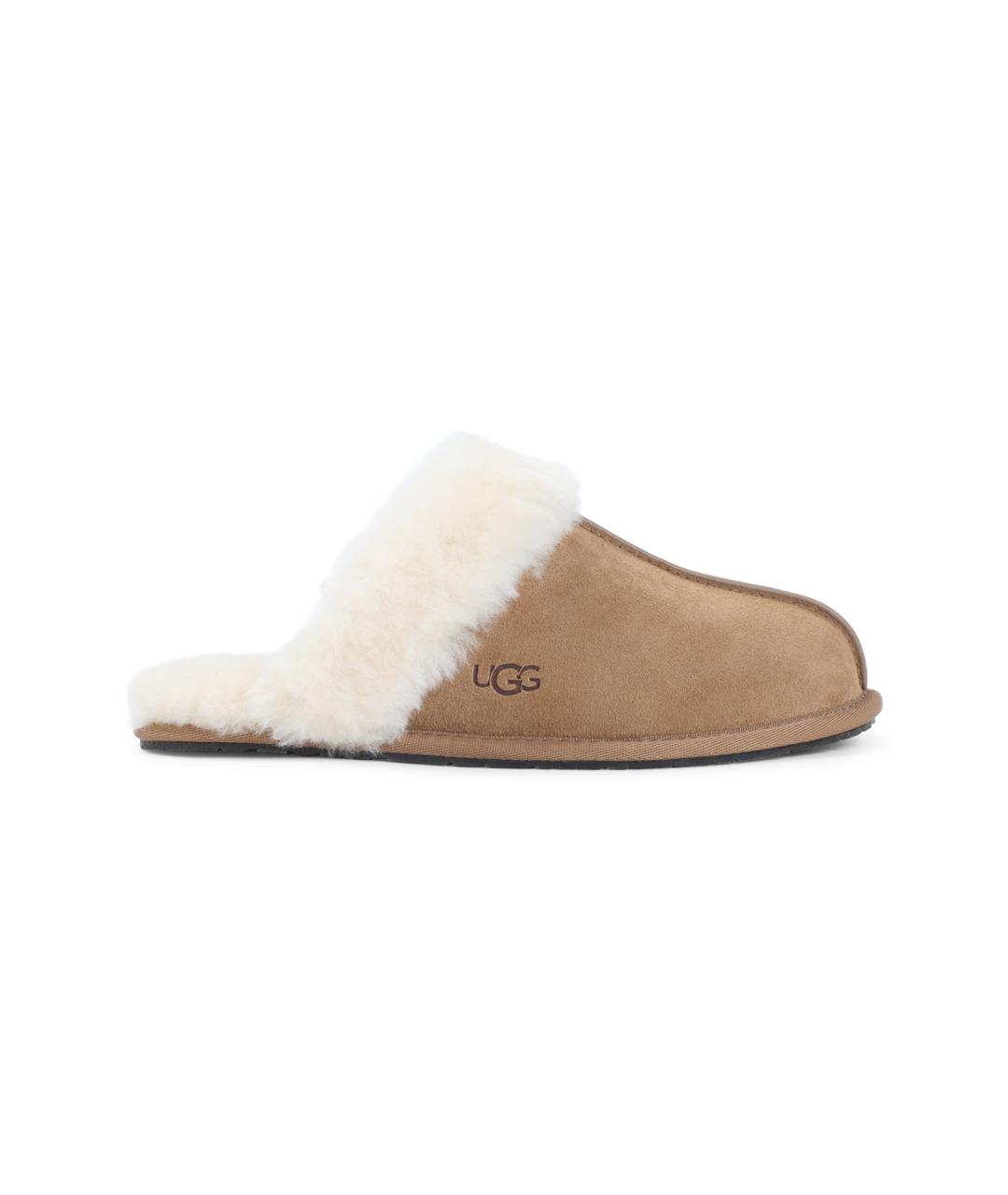 UGG AUSTRALIA Бежевые замшевые мюли, фото 2