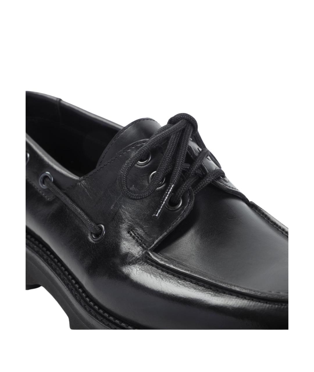 JOHN LOBB Черные кожаные лоферы, фото 6
