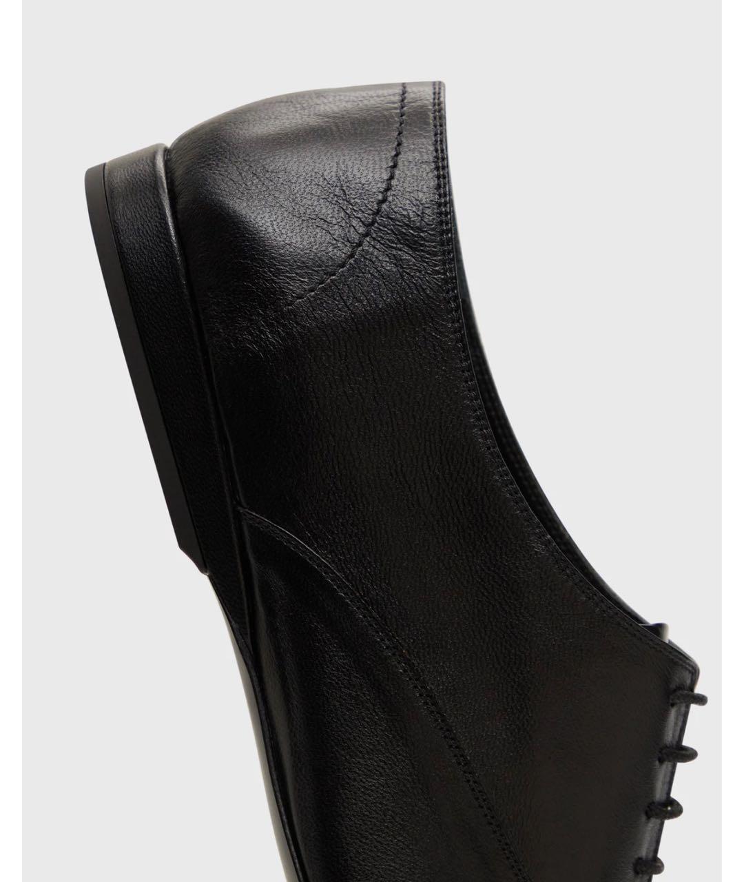 LOULOU DE SAISON Черные кожаные брогги и оксфорды, фото 6